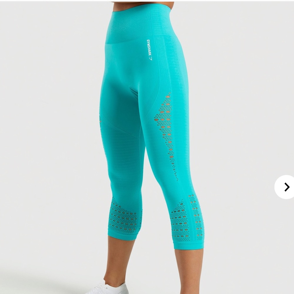 GS Turquoise Capri Leggings
